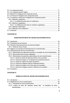 Integration d'un micro-transformateur