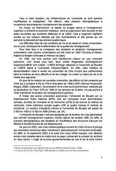 Crise politique en Côte d'Ivoire et fonctionnement des Universités