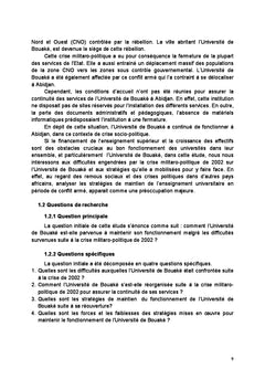 Crise politique en Côte d'Ivoire et fonctionnement des Universités