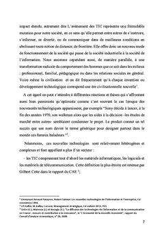 Les TIC et l'entreprise