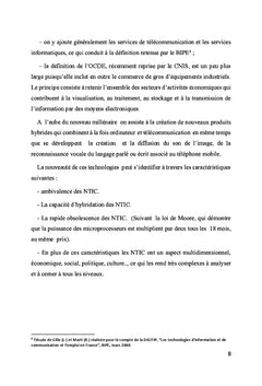 Les TIC et l'entreprise