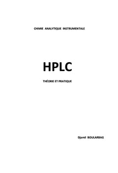 HPLC. Theorie et pratique