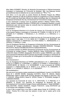 Hydrogéochimie et pollution du système lagunaire de Lomé (Togo)