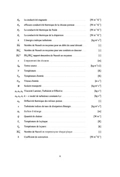Simulation numérique dans une conduite munie des chicanes poreuses