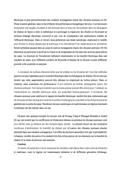 Simulation numérique dans une conduite munie des chicanes poreuses