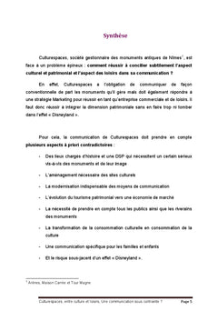 Culturespaces, entre culture et loisirs