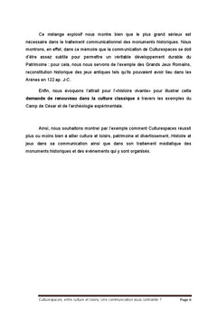 Culturespaces, entre culture et loisirs