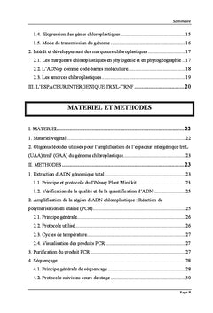 Etude de la diversite genetique du pistachier
