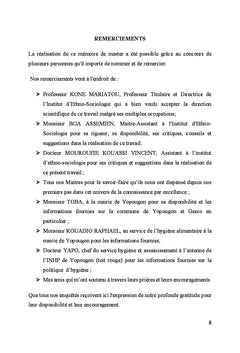 Alimentation de rue en cote d'Ivoire