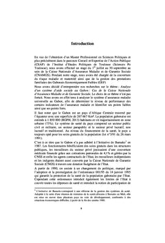 Analyse d'un système d'aide sociale au Gabon. Cas de la CNAMGS