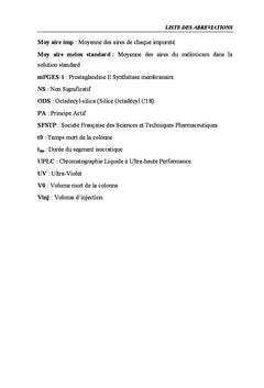 Stratégie de transfert du mode HPLC au mode UPLC