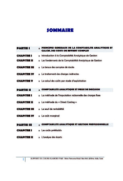 Mieux Comprendre la Comptabilite Analytique