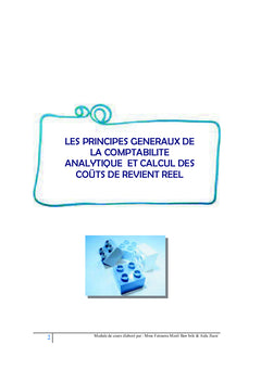 Mieux Comprendre la Comptabilite Analytique