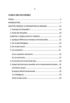 Pour une vie conjugale epanouie