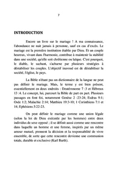 Pour une vie conjugale epanouie