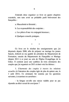 Pour une vie conjugale epanouie