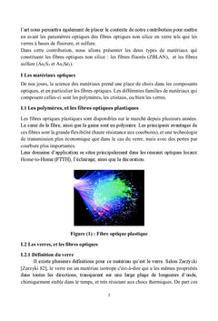 Les fibres optiques silice, fluorés,et sulfures
