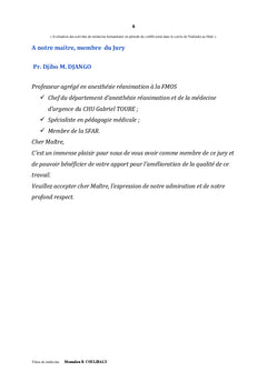 Evaluation des activites medecine humanitaire