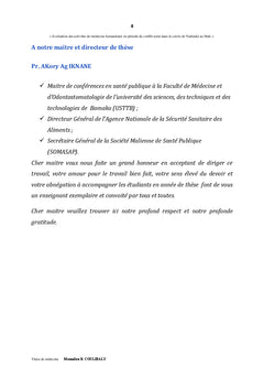 Evaluation des activites medecine humanitaire