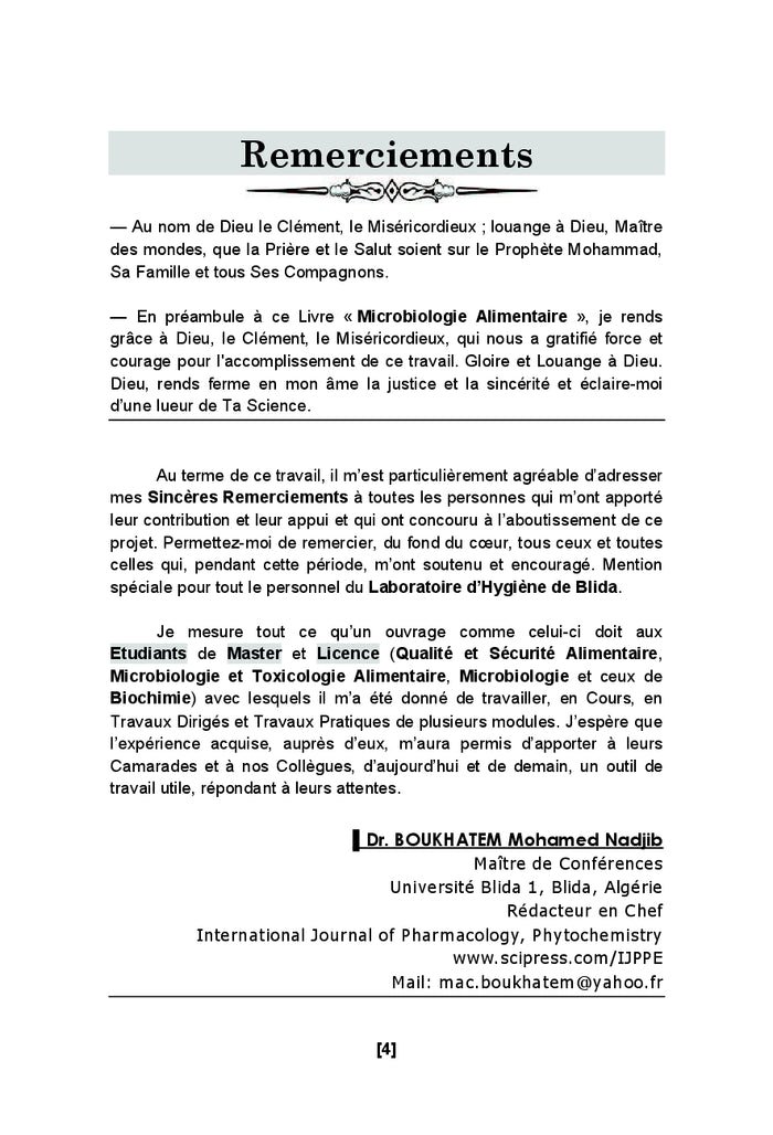 microbiologie alimentaire