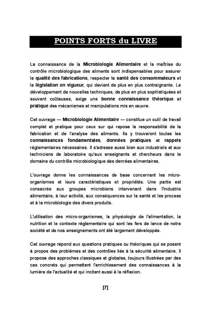 microbiologie alimentaire