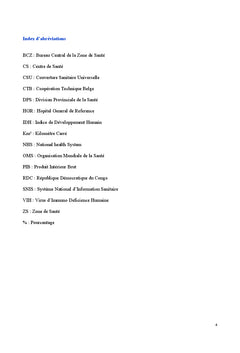 Système de santé de la République Démocratique du Congo