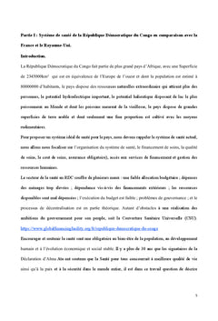 Système de santé de la République Démocratique du Congo