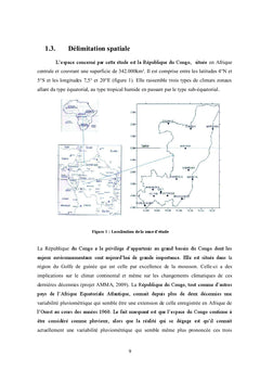 Variabilité pluviométrique en République du Congo