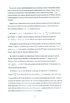 Modèles des Courbes B-Splines