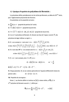 Modèles des Courbes B-Splines