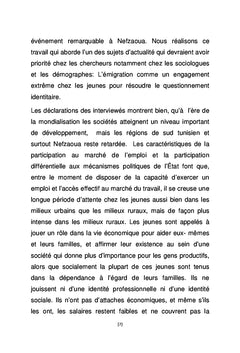 La recherche de s'affirmer à travers l'émigration