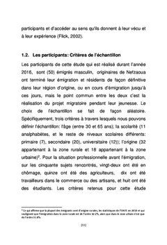 La recherche de s'affirmer à travers l'émigration