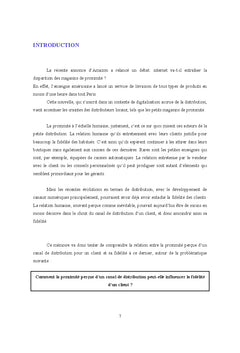 Impact de la proximite perçue d'un canal sur la fidelite