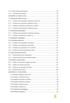 L'influence de la polyculture sur l'arthropodofaune du cotonnier