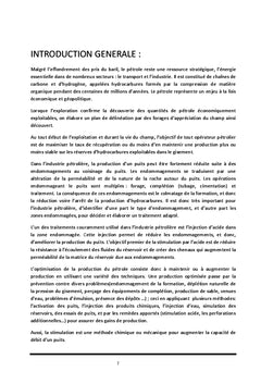 Optimisation de la production du pétrole