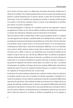 Résolution des équations différentielles martricielles de Riccati