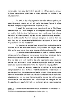 Problématique d'expulsion des congolais de l'Angola et de Rép.CONGO
