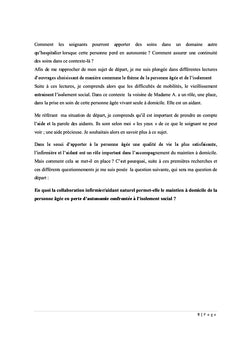 Infirmier/aidant naturel: "AGGIR" dans le cadre du maintien à domicile