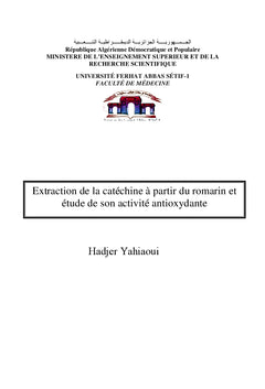 Les Catéchines Dans Le Romarin