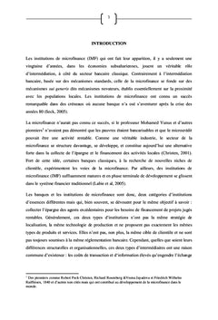 Déterminants de l'arbitrage entre une Banque et IMF