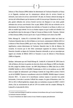 Déterminants de l'arbitrage entre une Banque et IMF