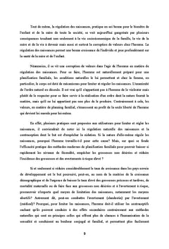 Pour une éthique sexuelle de régulation des naissances
