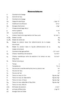 Etude expérimentale et théorique de séchage des pépins figue barbarie