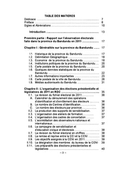 Elections 2011 et Droits de l'Homme dans le Bandundu
