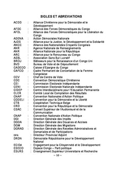 Elections 2011 et Droits de l'Homme dans le Bandundu