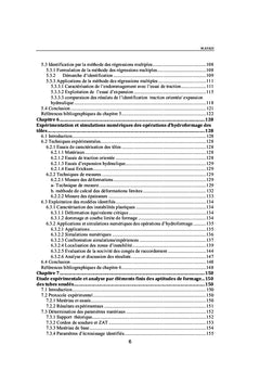 Modélisation et expérimentation de la mise en forme par plasticité