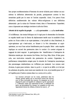 Le messianisme subversif chez John Steinbeck