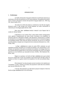 Analyse de la filière de Piper Umbellatum (Tshilombolombo) à Kinshasa