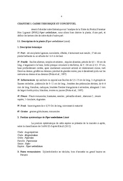 Analyse de la filière de Piper Umbellatum (Tshilombolombo) à Kinshasa