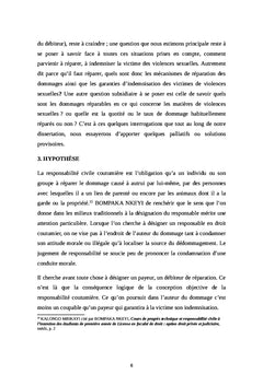 Indemnisation des victimes des violences sexuelles en droit congolais